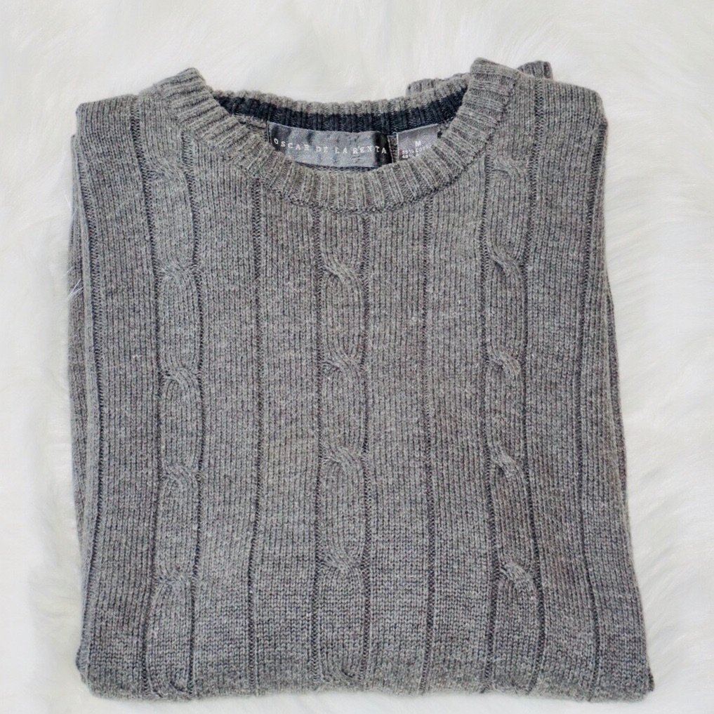 Oscar De La Renta Gray Sweater
